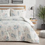 Juego edredón floral Lucky Brand LBZ025422 tamaño matrimonial queen 3 piezas ropa de cama