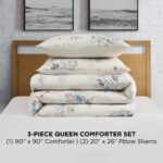 Juego edredón floral Lucky Brand LBZ025422 tamaño matrimonial queen 3 piezas ropa de cama