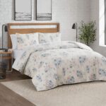 Juego edredón floral Lucky Brand LBZ025422 tamaño matrimonial queen 3 piezas ropa de cama