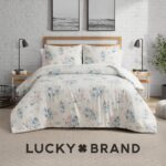 Juego edredón floral Lucky Brand LBZ025422 tamaño matrimonial queen 3 piezas ropa de cama