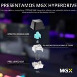 Teclado mecanico para juegos Corsair K70 PRO TKL RGB CH-911911G-NA sin teclas numericas interruptores Hall MGX Hyperdriv