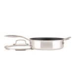 Batería de cocina Meyer Circulon C1 Series 30072 acero inoxidable antiadherente 11 piezas para inducción ScratchDefense