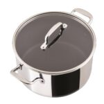 Batería de cocina Meyer Circulon C1 Series 30072 acero inoxidable antiadherente 11 piezas para inducción ScratchDefense