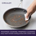 Batería de cocina Meyer Circulon C1 Series 30072 acero inoxidable antiadherente 11 piezas para inducción ScratchDefense