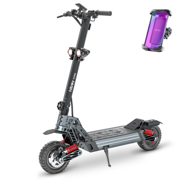 Hiboy Titan Series Electric Scooter, Up to 46–80 Miles Range, 1200W–2400W Motor, 25–31 MPH, 10" All-Terrain Tires, Dual