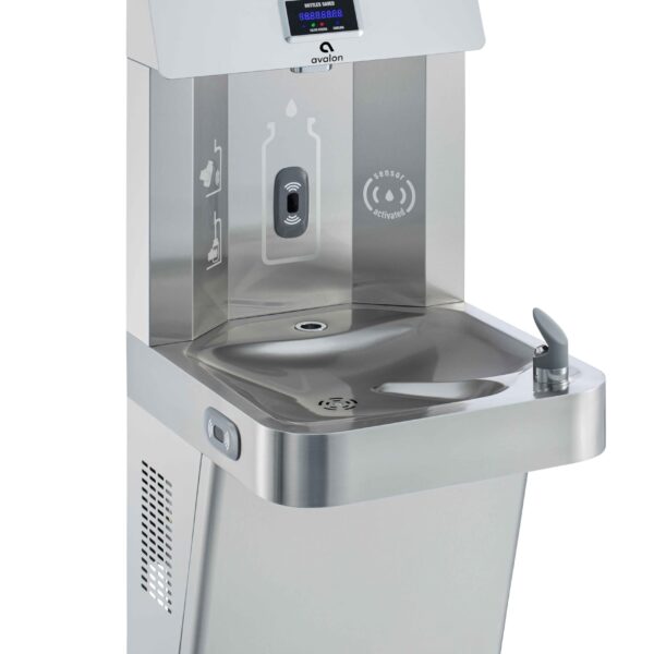 Bebedero de pared con estación de llenado de botellas Avalon A51 enfriador de agua con sensor autolimpieza pantalla digi