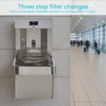 Bebedero de pared con estación de llenado de botellas Avalon A51 enfriador de agua con sensor autolimpieza pantalla digi