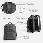 Coach Mochila Charter para hombre Graphic Charcoal Talla única