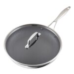 Batería de cocina de acero inoxidable pulido Circulon Meyer Corporation 30086 Serie C1 antiadherente apto para inducción