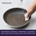 Batería de cocina de acero inoxidable pulido Circulon Meyer Corporation 30086 Serie C1 antiadherente apto para inducción