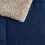 Juego de edredón King Nautica Revman International USHSA51300993 microgamuza reversible reverso sherpa certificado Oeko-