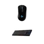 Logitech G Ratón inalámbrico para juegos 703 Lightspeed + teclado inalámbrico para juegos G515 TKL (táctil). Paquete: ne