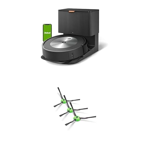 Version 1.0.0 Robot aspirador iRobot Roomba j7 Plus 7550 con autovaciado y cepillos de repuesto para series e i j paquete de 3