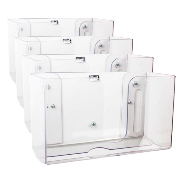 Toallero papel doble dispensacion TrippNT 51912 transparente PETG 10.875 x 6.5 x 4.25 pulgadas
