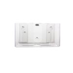 Toallero papel doble dispensacion TrippNT 51912 transparente PETG 10.875 x 6.5 x 4.25 pulgadas