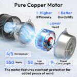 Enfriador evaporativo portátil Hexago HI-COOL-29GDIGIT-1P 10000 CFM 29 galones 3 velocidades control remoto temporizador