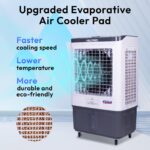 Enfriador evaporativo portátil Hexago HI-COOL-13GDIGIT-1P 7500 CFM tanque 13.2 galones 3 velocidades control remoto temp