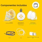 Medela Swing Maxi Extractor de Leche Eléctrico Doble Manos Libres, Diseño Fácil e Intuitivo para Llevar, Compatible con