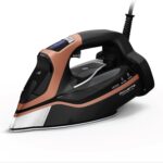 Plancha de Vapor Rowenta DW9580 Steam Force Pro 1850 W Suela Acero Inoxidable 5 Ajustes Pantalla Inteligente Cobre Negro