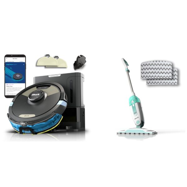 Robot aspirador y trapeador 2 en 1 Shark Matrix Plus S1000 trapeador sónico 2 almohadillas suelos duros autovaciado filt