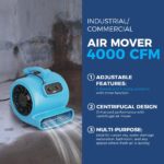 Ventilador Movedor de Aire Industrial ALORAIR GE4000T 4000 CFM 3 Velocidades Apilable con Temporizador 5 Ángulos