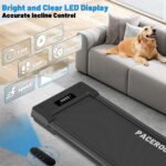 Caminadora bajo escritorio PACEROCKER ROCKER-S inclinación automática 12% 9 niveles capacidad 450 lb altavoz Bluetooth