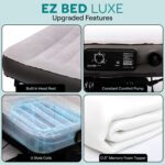 Colchón de aire Queen SereneLife SLEZBDQN20LX EZ Bed Luxe con marco cubierta de espuma viscoelástica bomba de mantenimie