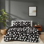 Juego de edredón Truly Soft Sophia Dot tamaño Full Queen 3 piezas con fundas de almohada diseño de puntos