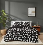 Juego de edredón Truly Soft Sophia Dot tamaño Full Queen 3 piezas con fundas de almohada diseño de puntos