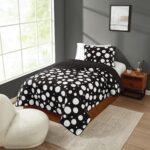 Juego de edredón Truly Soft Sophia Dot tamaño Full Queen 3 piezas con fundas de almohada diseño de puntos