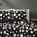 Juego de edredón Truly Soft Sophia Dot tamaño Full Queen 3 piezas con fundas de almohada diseño de puntos
