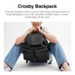Coach Mochila Crosby para mujer, color negro, talla única