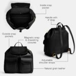 Coach Mochila Crosby para mujer, color negro, talla única