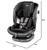 PEG Primo Viaggio - Asiento convertible todo en uno para automóvil, color regaliz | Recién nacido a más de 10 años - 5-1