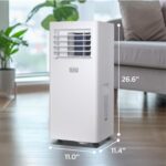 Aire acondicionado portátil BLACK+DECKER BPACT05SM 8500 BTU 5100 BTU SACC para habitaciones hasta 350 pies cuadrados con