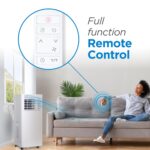 Aire acondicionado portátil BLACK+DECKER BPACT05SM 8500 BTU 5100 BTU SACC para habitaciones hasta 350 pies cuadrados con