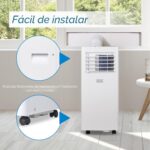 Aire acondicionado portátil BLACK+DECKER BPACT05SM 8500 BTU 5100 BTU SACC para habitaciones hasta 350 pies cuadrados con