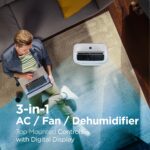 Aire acondicionado portátil inteligente BLACK+DECKER BPACT08NM 12000 BTU compresor inverter para habitaciones hasta 550