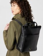 Cole Haan Grand Ambition - Mochila convertible de lujo pequeña para mujer, color negro