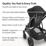 UPPAbaby Vista V3 Cochecito – Sistema de cochecito individual a doble de tamaño completo – Asiento para niños pequeños,
