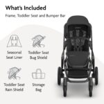 UPPAbaby Vista V3 Cochecito – Sistema de cochecito individual a doble de tamaño completo – Asiento para niños pequeños,