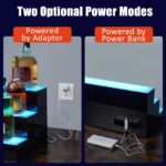 Estante exhibidor de botellas con luz LED GarveeTech LED Lighted Liquor Bottle Display 3 niveles 102 cm con control remo