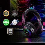 Auriculares Inalámbricos Gaming Razer Kraken V4 2.4GHz Bluetooth USB Micrófono Banda Súper Amplia RGB 9 Zonas 40mm