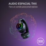 Auriculares Inalámbricos Gaming Razer Kraken V4 2.4GHz Bluetooth USB Micrófono Banda Súper Amplia RGB 9 Zonas 40mm