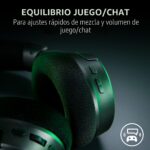 Auriculares Inalámbricos Gaming Razer Kraken V4 2.4GHz Bluetooth USB Micrófono Banda Súper Amplia RGB 9 Zonas 40mm