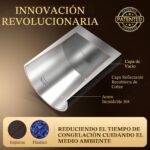 Molde para Hielo en Esfera Transparente Unigul 1 de Silicona y Acero Inoxidable 2.5 Pulgadas sin BPA para Whisky Coctele