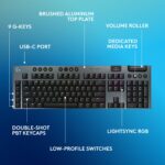 Teclado Mecánico Inalámbrico Logitech G915 X Lightspeed 920-012704 Teclas PBT Double-Shot Retroiluminado RGB para Mac PC