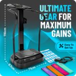 Plataforma de Vibración Bluefin Fitness Pro motores silenciosos altavoces Bluetooth