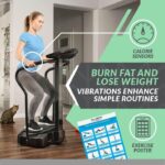 Plataforma de Vibración Bluefin Fitness Pro motores silenciosos altavoces Bluetooth