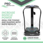Plataforma de Vibración Bluefin Fitness Pro motores silenciosos altavoces Bluetooth